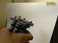 【技术宅】神奇的乐高玩具【橡皮弹射枪】!_1