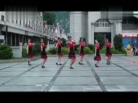 视频直击 国门广场舞水墨丹青-广场舞正反面分