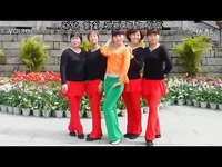 廖弟广场舞幸福爱河背面分解动作 杨艺黎塘广