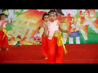 视频片段 儿童舞蹈 绿光 民族舞 少儿舞蹈-游戏
