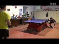 业余乒乓球比赛:长胶高手VS弧旋球高手-乒乓球