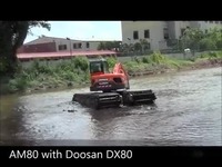 EIK AM80 水陆两用挖掘机。斗山 DX80-迪尔 