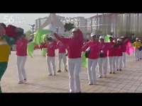 鸡西休闲广场快乐阳光扇子舞 09最炫民族风_超