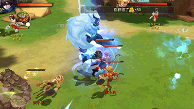 当召唤兽眩晕敌人时,更是触发主角施放必杀技的时机,此时快速点击动态